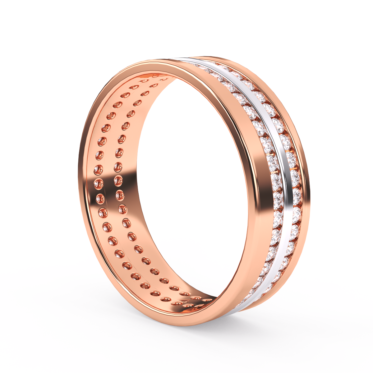 Two Row Promise Wedding Women Band